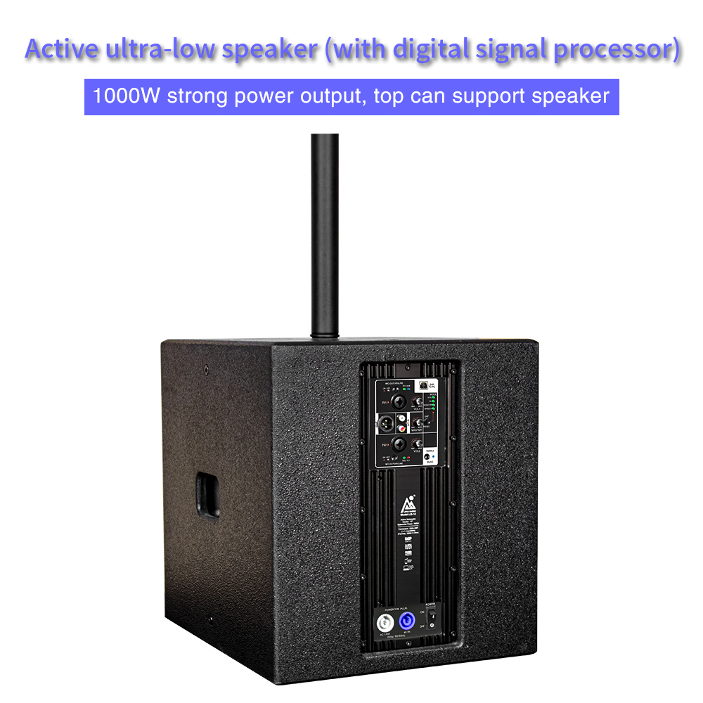 Lihui Audio بأسعار منخفضة جودة صوت متميزة 1000 وات Dsp نشط 110 فولت ~ 240 فولت مضخم صوت عمود صوت مكبر صوت نظام صفيف Pa للمرحلة