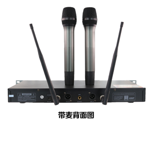 Lihui Audio 100X2 FM UHF عالي التردد نقل الإشارات الرقمية الكاملة حزمة بطارية قابلة للفصل ميكروفون لاسلكي للمرحلة