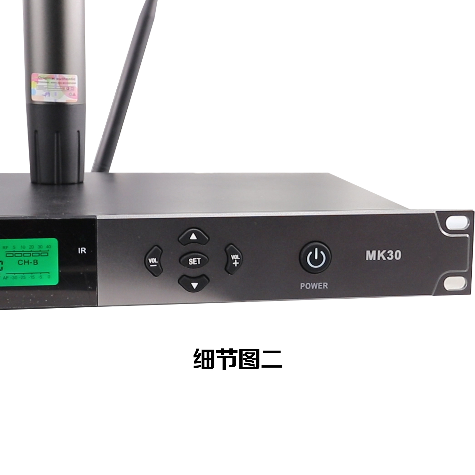 Lihui Audio 100X2 FM UHF عالي التردد نقل الإشارات الرقمية الكاملة حزمة بطارية قابلة للفصل ميكروفون لاسلكي للمرحلة