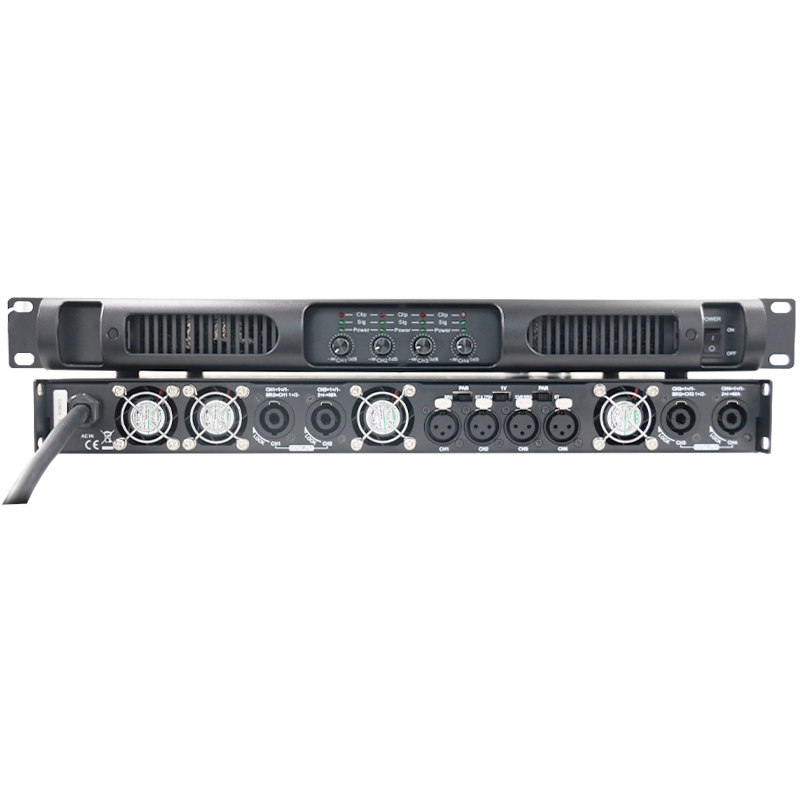 1200 واط فئة D 4 قناة 81-90dB ستيريو سطح المكتب برو مكبر صوت أكثر قوة المهنية مكبر كهربائي الصوت